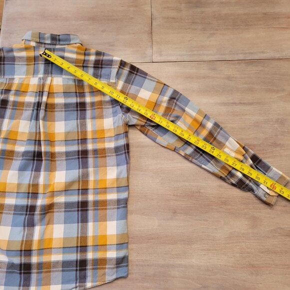 Eddie Bauer Classic Fit Men's Plaid Flannel Button-up Shirt Size TL 100% Cotton - Picture 8 of 9